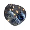 Kerstbal - Versierd - Blauw Wandcirkel Organisch Forex 3mm klein -3d