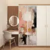 Kunst - Abstract - Beige - Verf deurposter klein -sfeer3