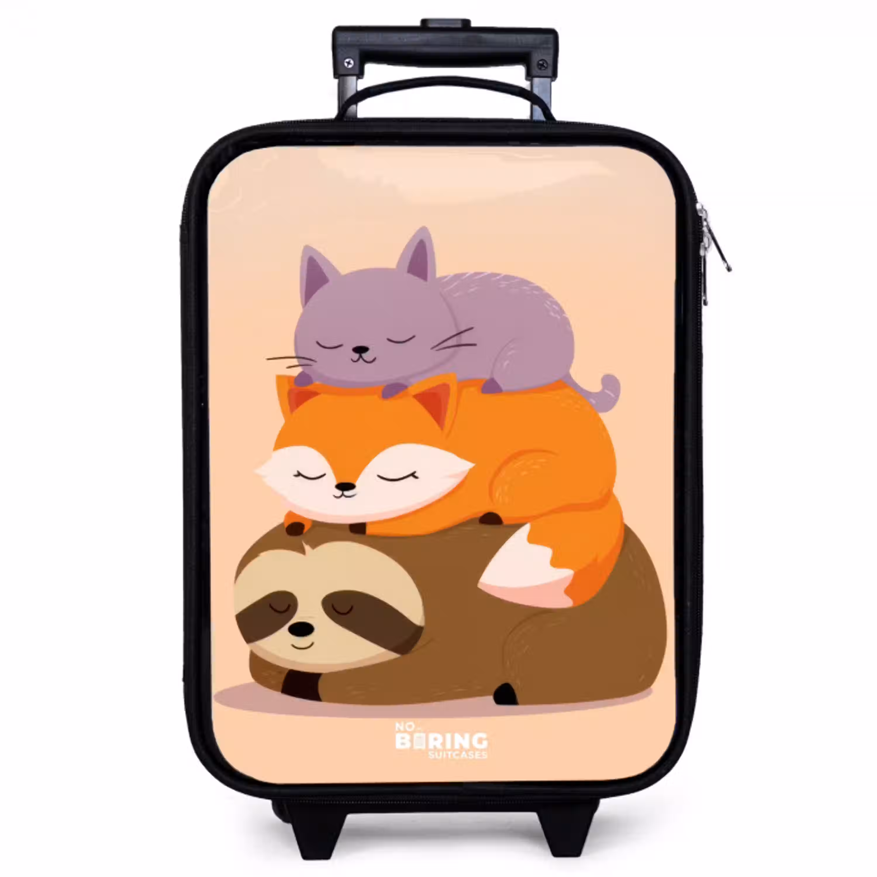 Dieren - Slapen - Samen Kinderkoffer - Zwart klein -zzz_website3d