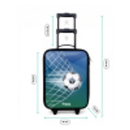 Bal in het goal Kinderkoffer - Zwart klein -productfoto_formaten