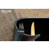Bestek - Goud - Mes - Vork Placemat vinyl groot -closeup