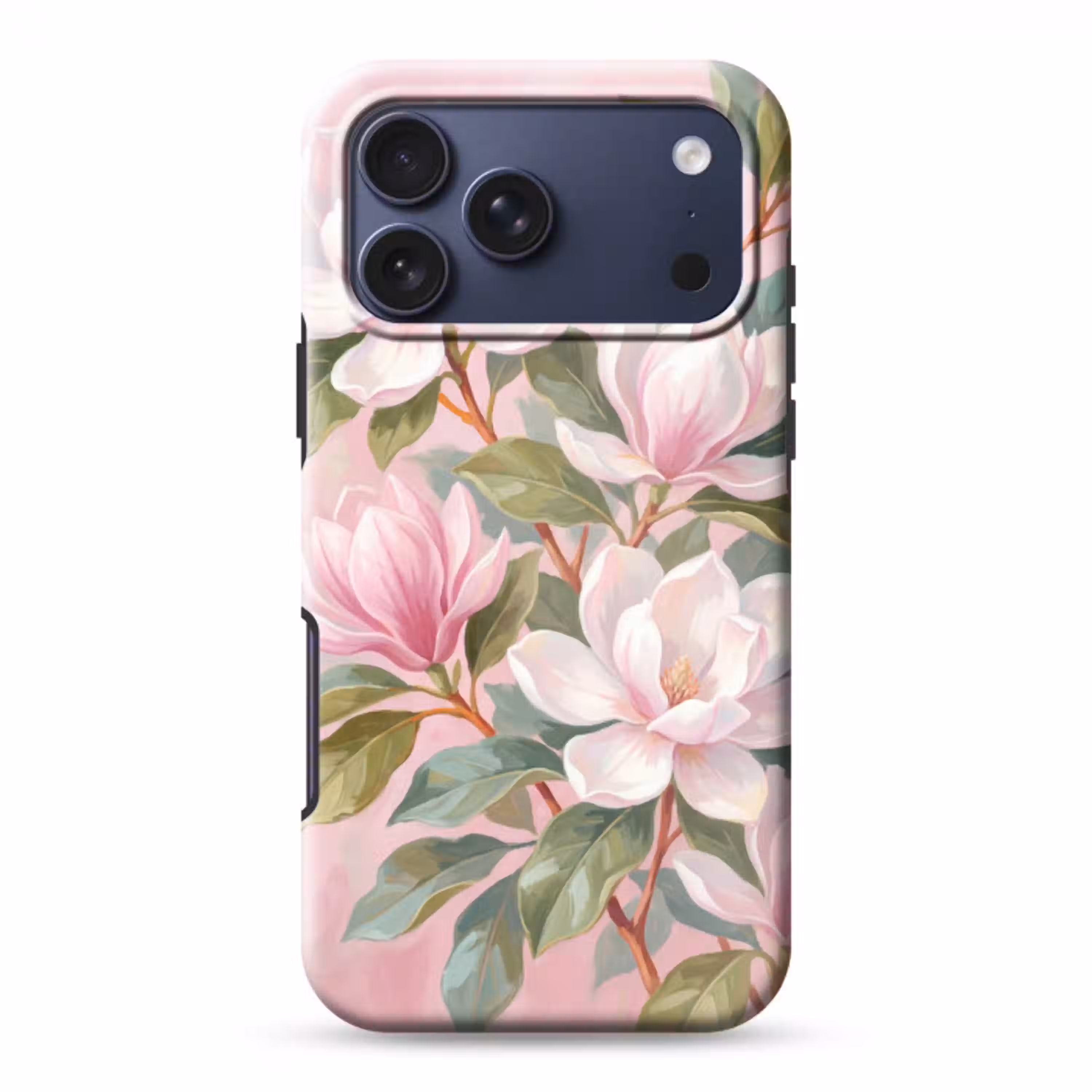 Magnolia's - Patroon - Roze Toughcase MagSafe Apple iPhone 17 Pro Max klein -3d