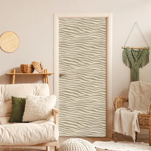 Zand - Golven - Beige deurposter klein 289 -sfeer2