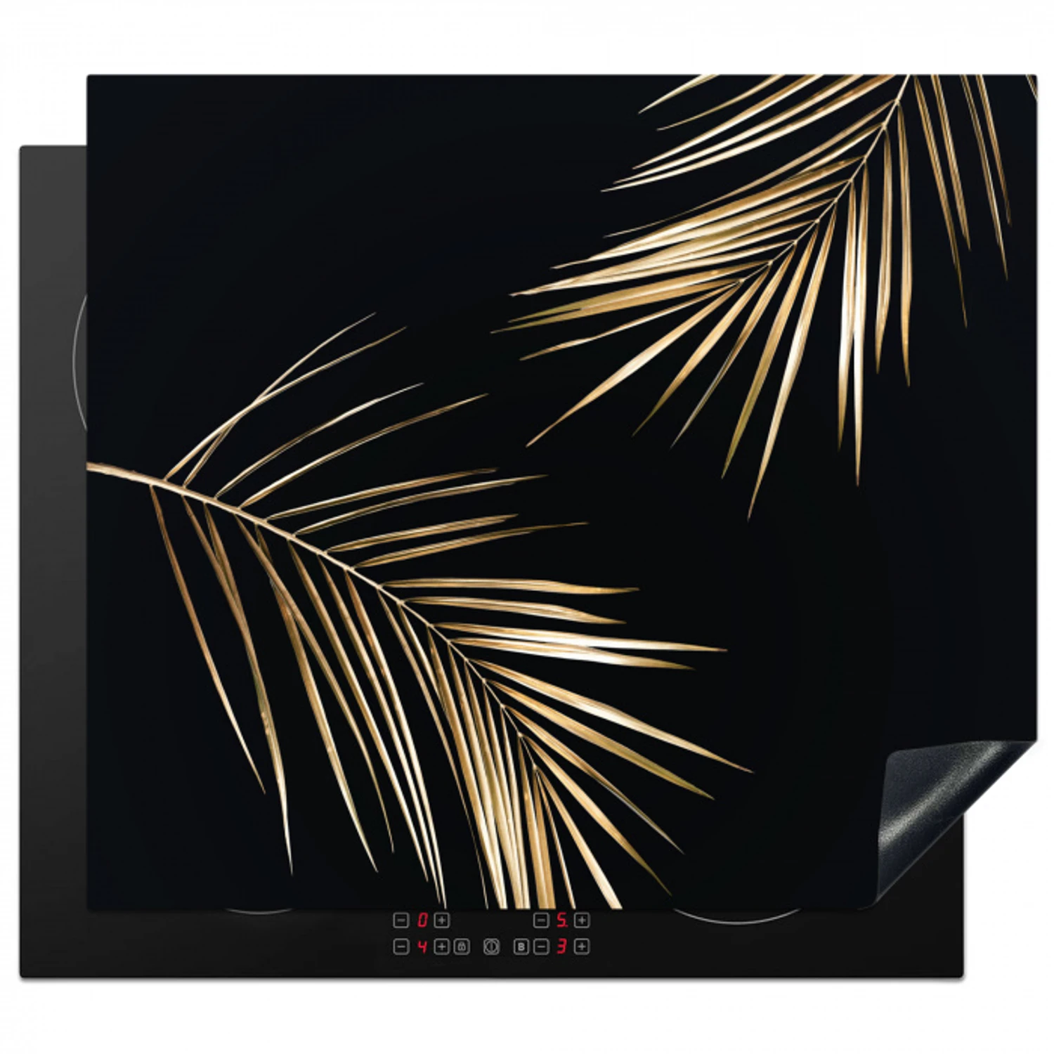 Gouden Elegantie van de Tropen Inductie beschermer vinyl 3mm klein -3d