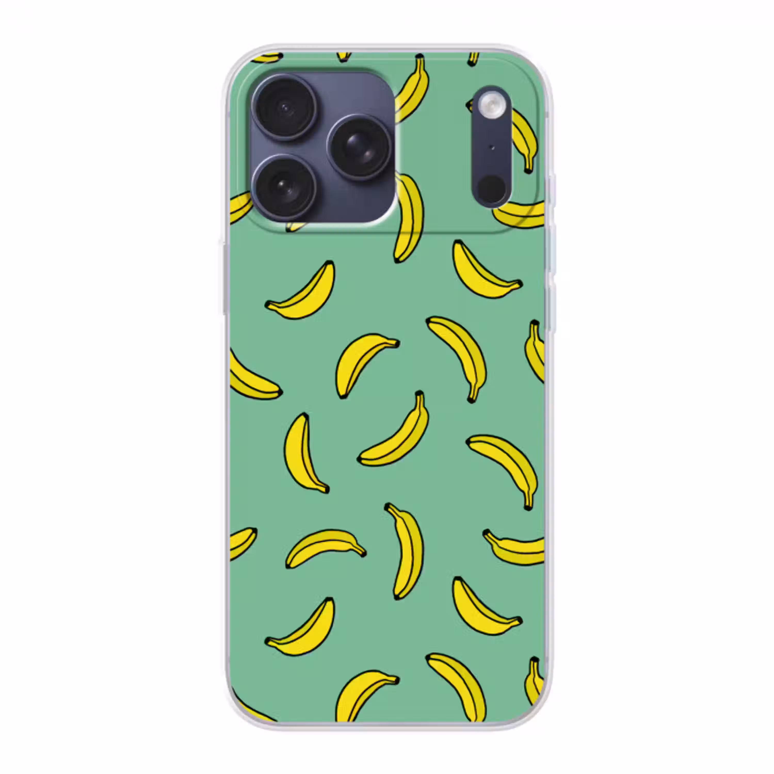 Bananen - Geel - Groen - Print Telefoonhoesje iPhone 17 Pro Max klein -3d