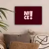 Nice - Uitroepteken - Rood canvas 2cm klein -sfeer1