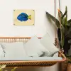 Blauw - Dory - Vis - Staartvin tuinposter los doek klein -sfeer7