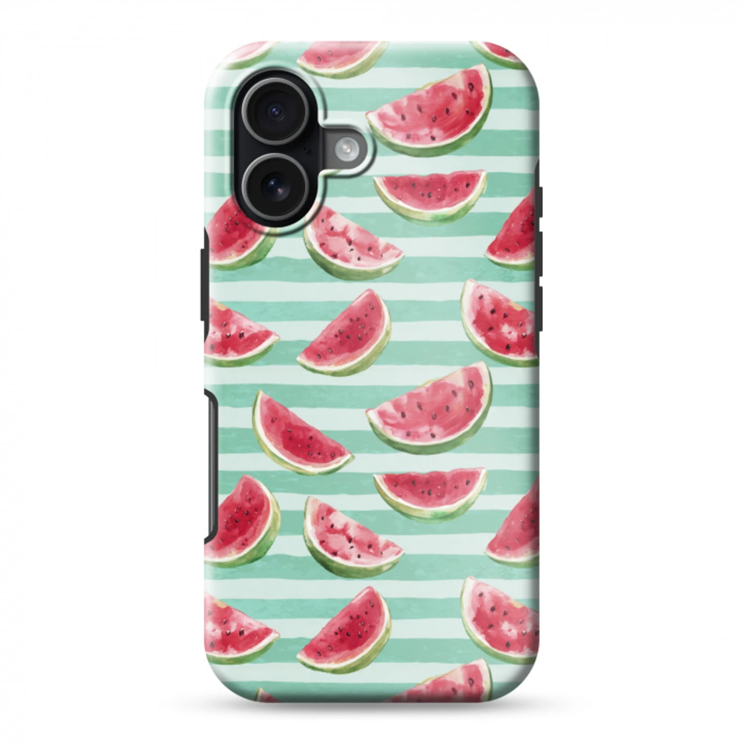 Watermeloen - Strepen - Groen Toughcase MagSafe Apple iPhone 17 klein 1017 -3d