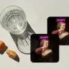 Quote - Neon - vrouw onderzetter kurk middel -sfeer4