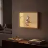 Goud - Disco - Glitter - Peer Light Box met batterij (Wandlamp) middel -sfeer1