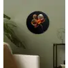 Orchidee - Doorzichtig - Bloem Wandcirkel kunststof plaat 5mm dik klein -sfeer3