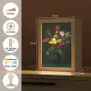 Bloemen - Vaas - Zwart Light Box met kabel (Tafellamp) klein -USP_NL
