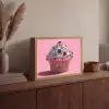 Cupcake - Kleurrijk - Edelstenen Light Box met batterij (Wandlamp) middel -sfeer2