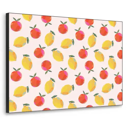 Vruchten - Sinaasappels - Citroen Textielframe zwart klein 947 -3d