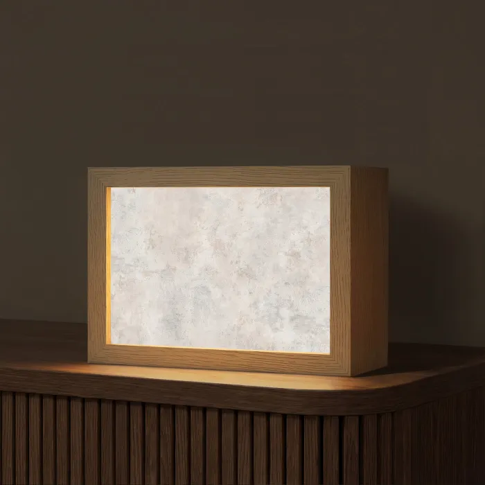 Beton - Grijs - Wit Light Box met kabel (Tafellamp) klein -z3d_website