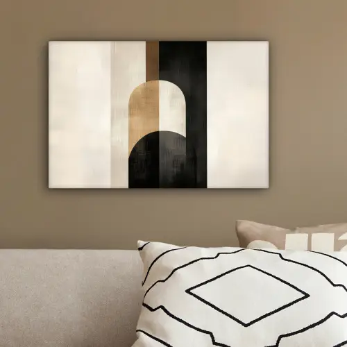 Geometrische - Vormen - Wit canvas 2cm klein -sfeer3