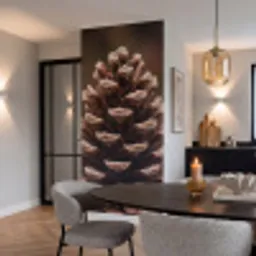 Dennenappel - Bos - Herfst - Bruin - Sfeervol Behang Vlies klein -sfeer3