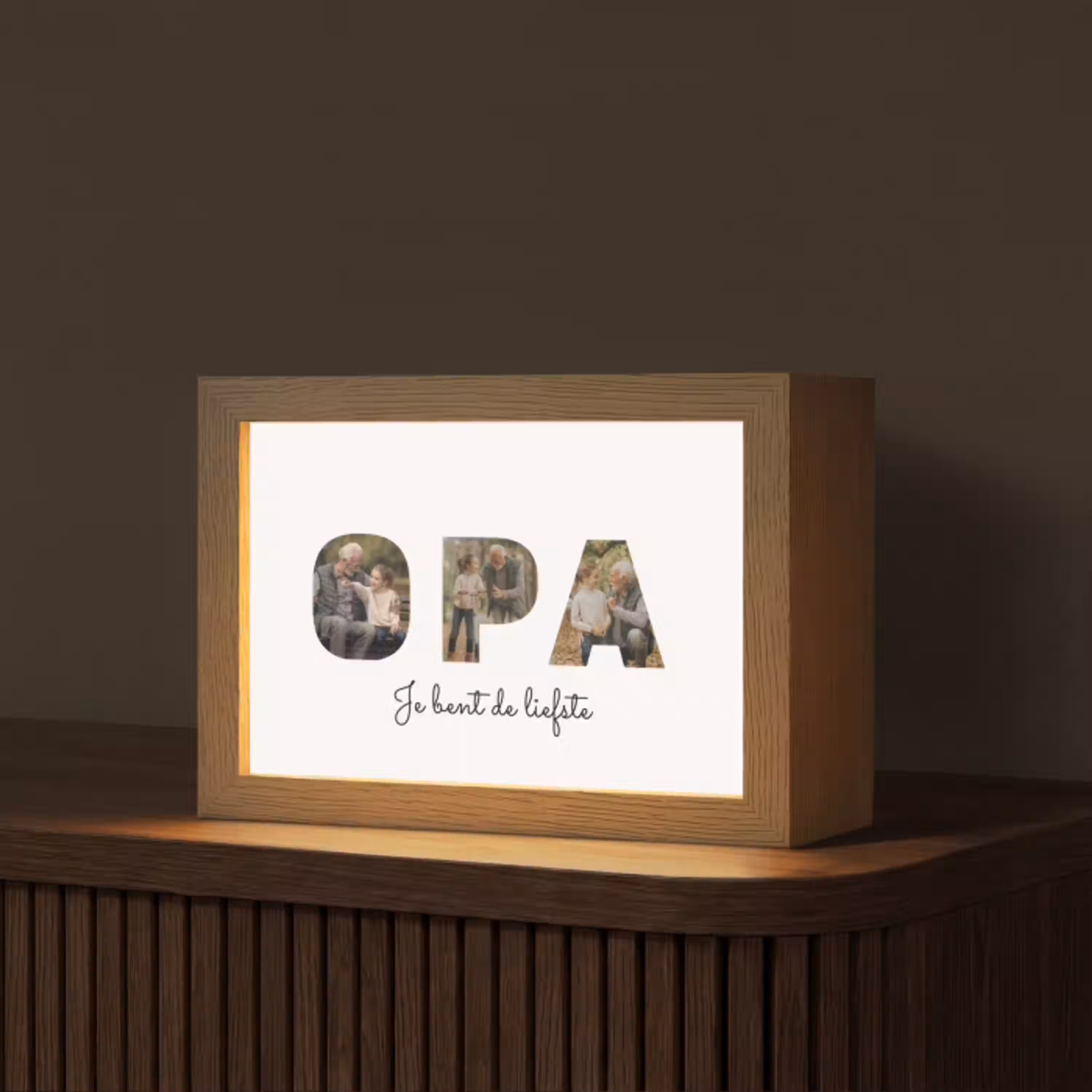 Opa - Lettercollage Light Box met kabel (Tafellamp) klein -z3d_website