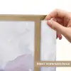 Paars - Modern - Marmer - Abstract Light Box met batterij (Wandlamp) middel -USP_websiteprintNL