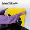 Geel - Think big - Grafisch Inductie beschemer met haakjes klein -ky-ophangen-nl