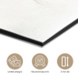Abstract - Moderne kunst - Beige aluminium wit klein -closeup_NL