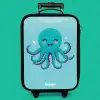 Octopus - Water - Blauw Kinderkoffer - Zwart klein -zzz_website3d_nbs