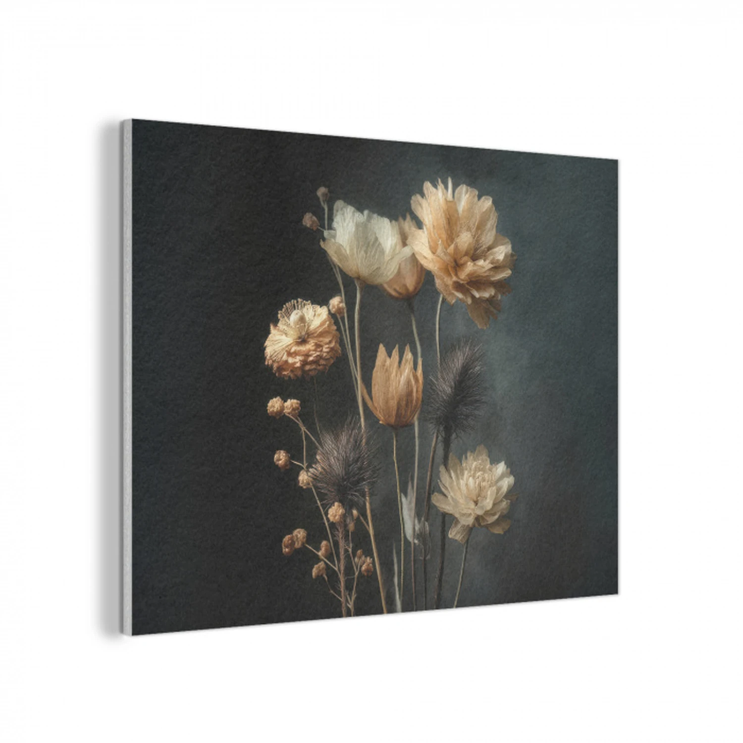 Boeket - Bloemen - Licht - Zwart PET vilt klein -3d