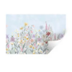 Weidebloemen - Illustratie - Kleurrijk Muursticker klein -3d