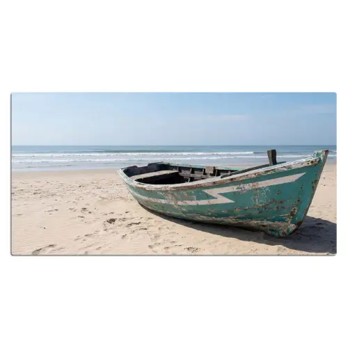 Boot - Zandstrand - Zee Muismat XXL klein -3d_leeg