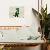 Stekels - Dino - Blauw - Gespierd tuinposter los doek klein -sfeer7