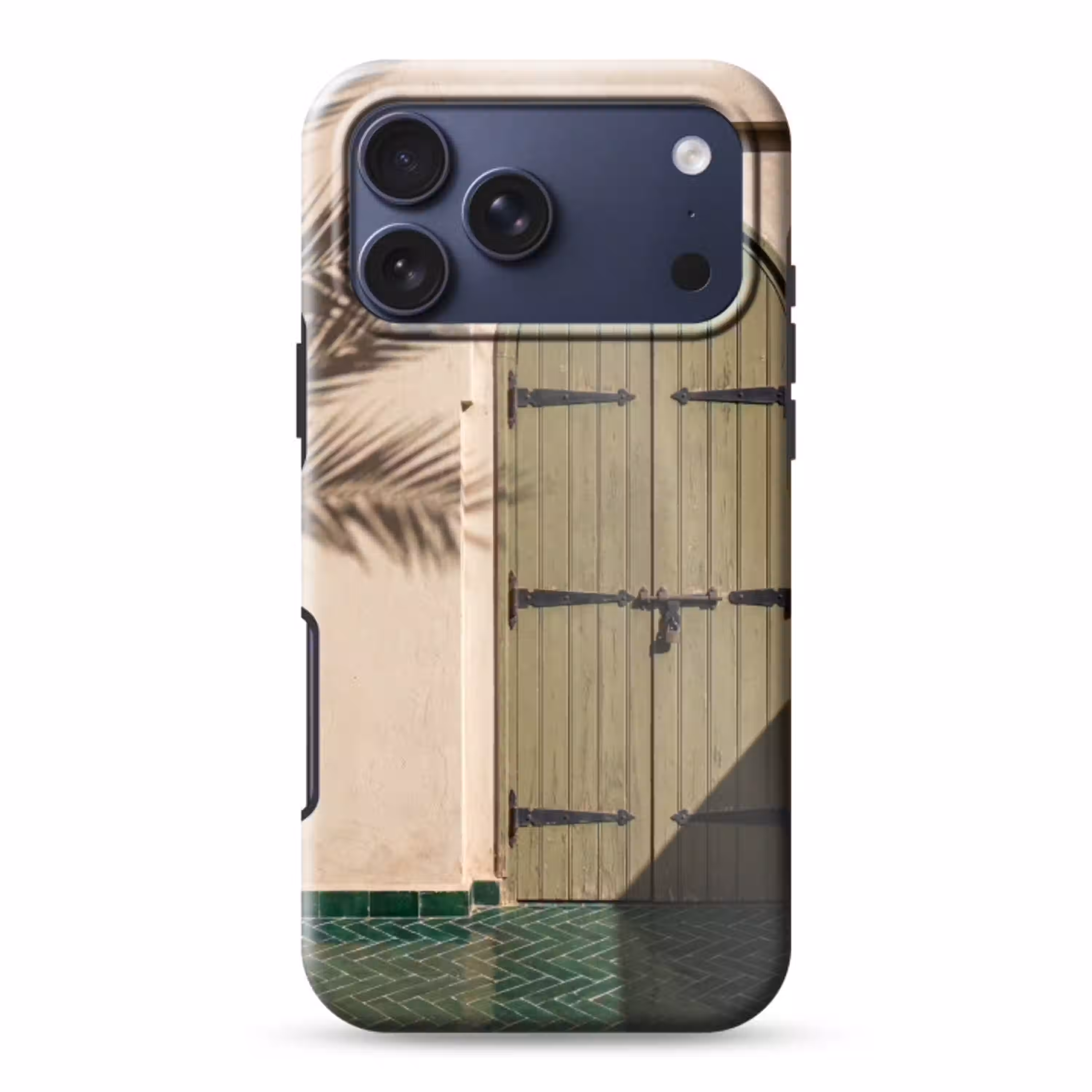 Deur - Hout - Architectuur - Groen - Rustiek Toughcase MagSafe Apple iPhone 17 Pro Max klein -3d
