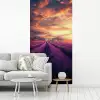 Lavendelveld - Quote - Zonsondergang fotobehang vinyl groot -woonkamer