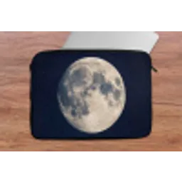Ruimte - Maan - Kosmos laptophoes neopreen klein -tafel