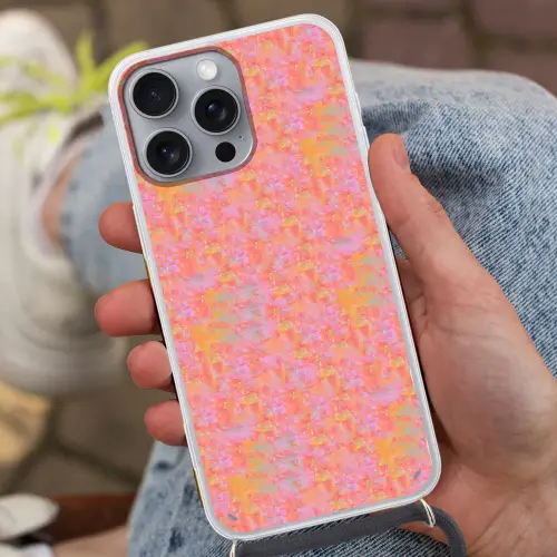Verf - Texturen - Pastel Hoesje iPhone 16 Pro Max met koord klein 804 -sfeer3