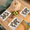 Wereldkaart - Stenen - Wit Placemat vinyl groot -zzsfeer5_Kitchenyeah-website