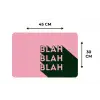 Tekst - Grafisch - Groen - Schaduw Placemat vinyl groot -specs