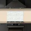 Golven - Patroon - Grijs keuken achterwand spatscherm klein 900 -sfeer1