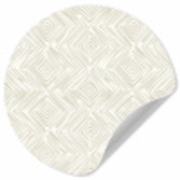Abstract - Ruiten - Beige Wandcirkel behangsticker klein 186 -3d