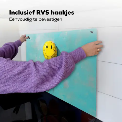 Ballon - Geel - Smiley Inductie beschemer met haakjes middel -ky-ophangen-nl