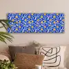 Abstract - Bloem - Blauw canvas 2cm klein 828 -sfeer1