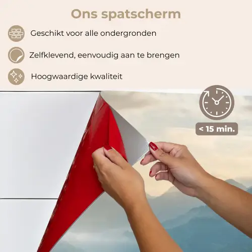 Rijstvelden - Bergen - Groen - Natuur keuken achterwand spatscherm klein -spatscherm_NL