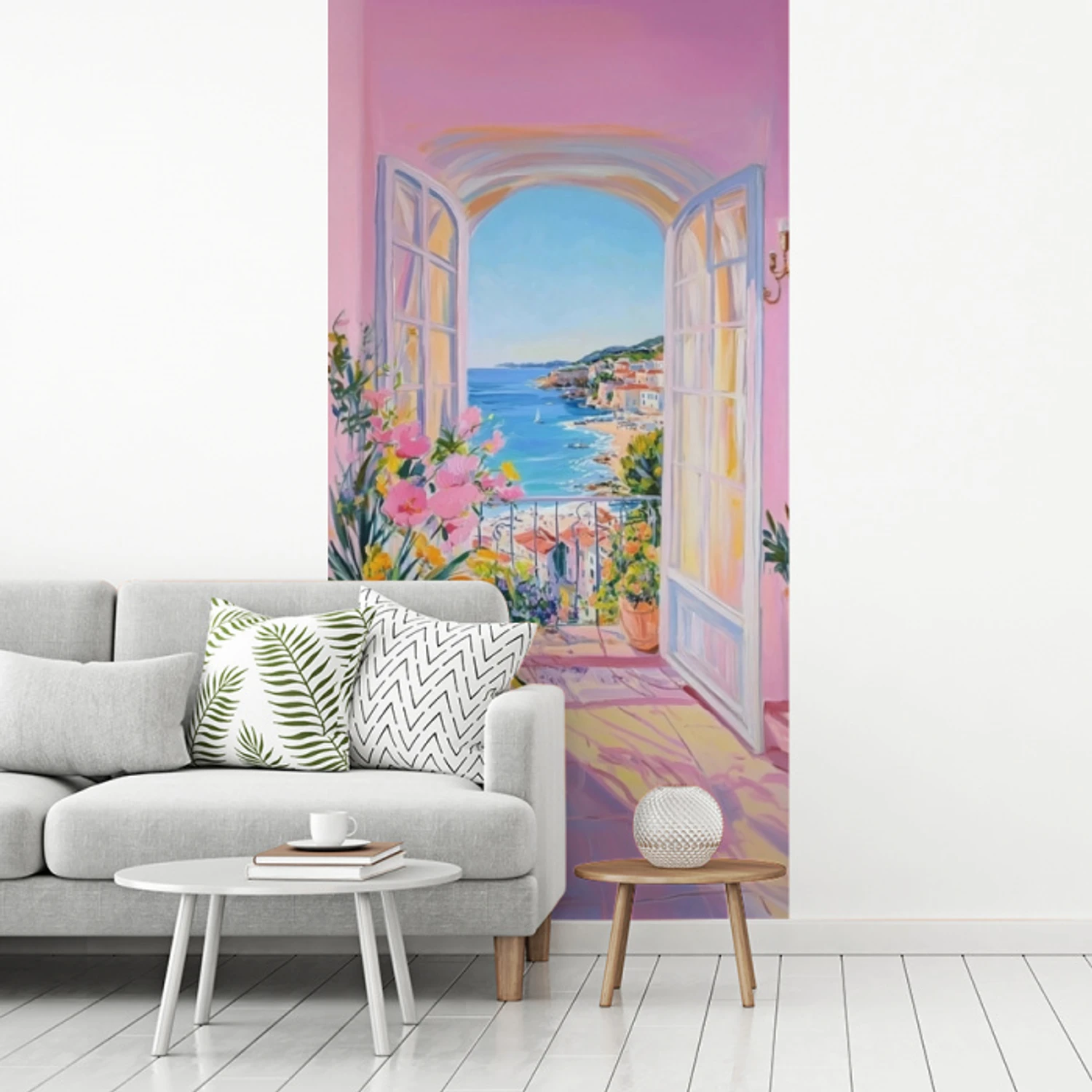 Roze - Buiten - Verf fotobehang vinyl groot -woonkamer