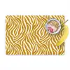 Zebra - Klassiek - Oker - Geel Placemat vinyl groot 368 -zzzproduct_Kitchenyeah-website
