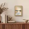 Abstract - Modern - Beige - Aesthetic - Goud Light Box met kabel (Tafellamp) klein -sfeer2