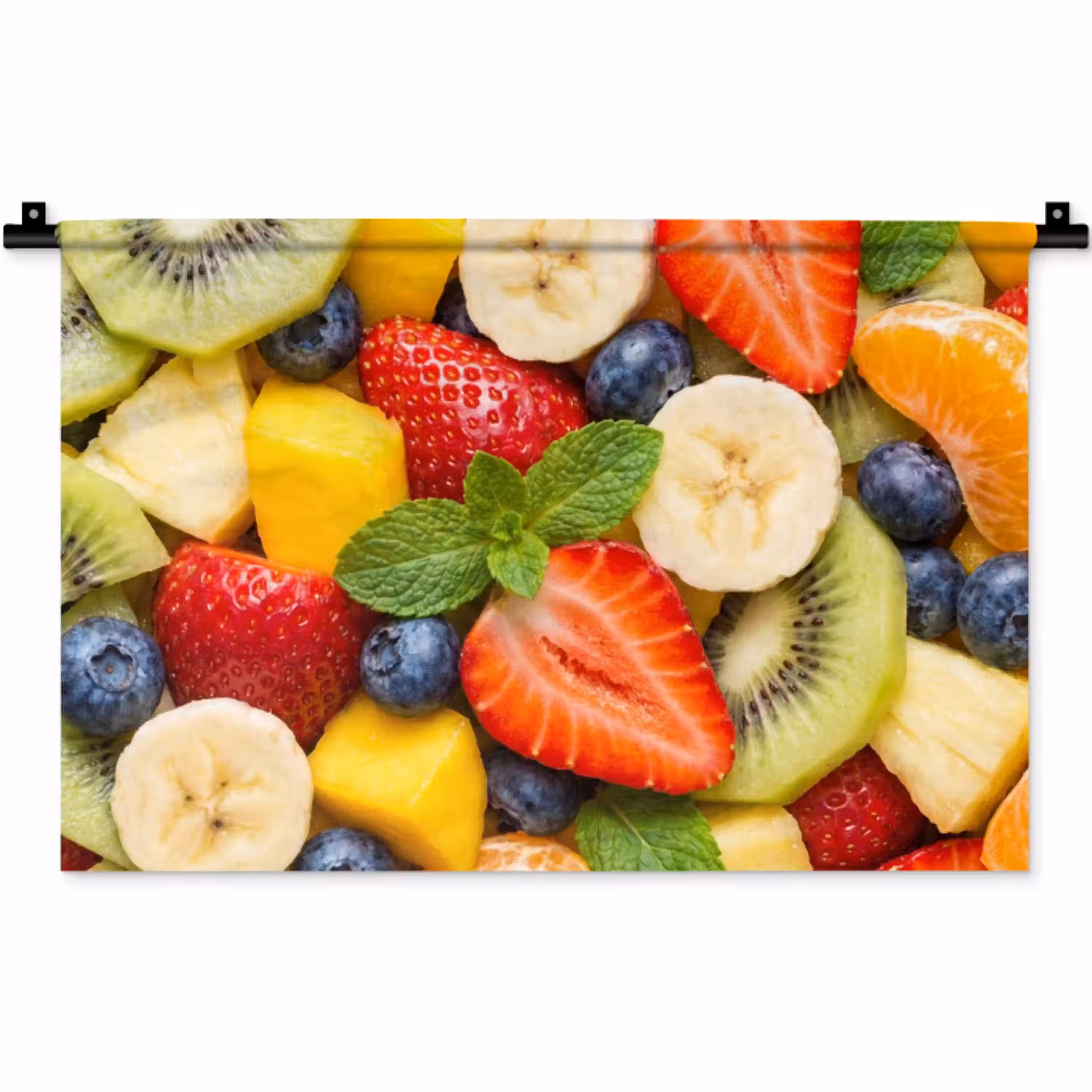 Fruit - Plakjes - Eten - Kleurrijk Wandkleed katoen klein -zz3d