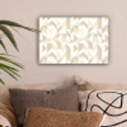 Modern - Abstract - Beige canvas 2cm klein 34 -sfeer1