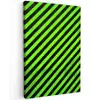 Gaming - Strepen - Schuin - Groen Tuinposter op houten frame 2 cm dik middel -3d
