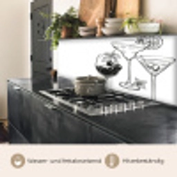 Glazen - Cocktails - Zwart - wit keuken achterwand 2 middel -usp_DE