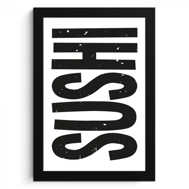 Japandi - Sushi - Zwart - Vintage KitchenYeah - Keuken - Fotolijst klein -3d