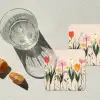 Pasteltinten - Bloemen - Illustratie onderzetter kurk middel -sfeer4